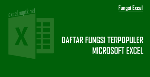 Daftar Fungsi Microsoft Excel Populer